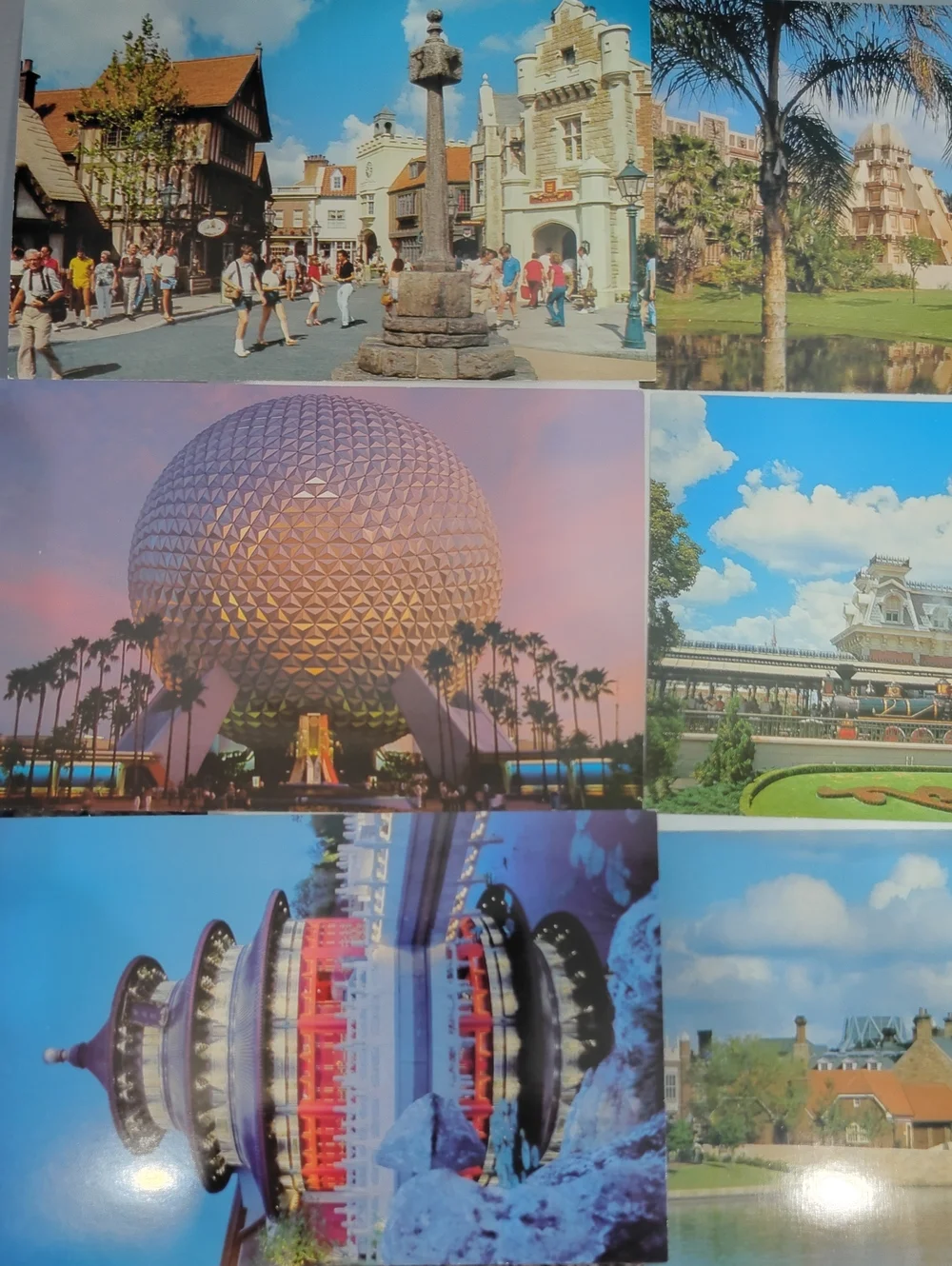 Disneyland Disneyworld Epcot Vintage Postcard Lot Of‎ 15 50s 80s Nostalgia